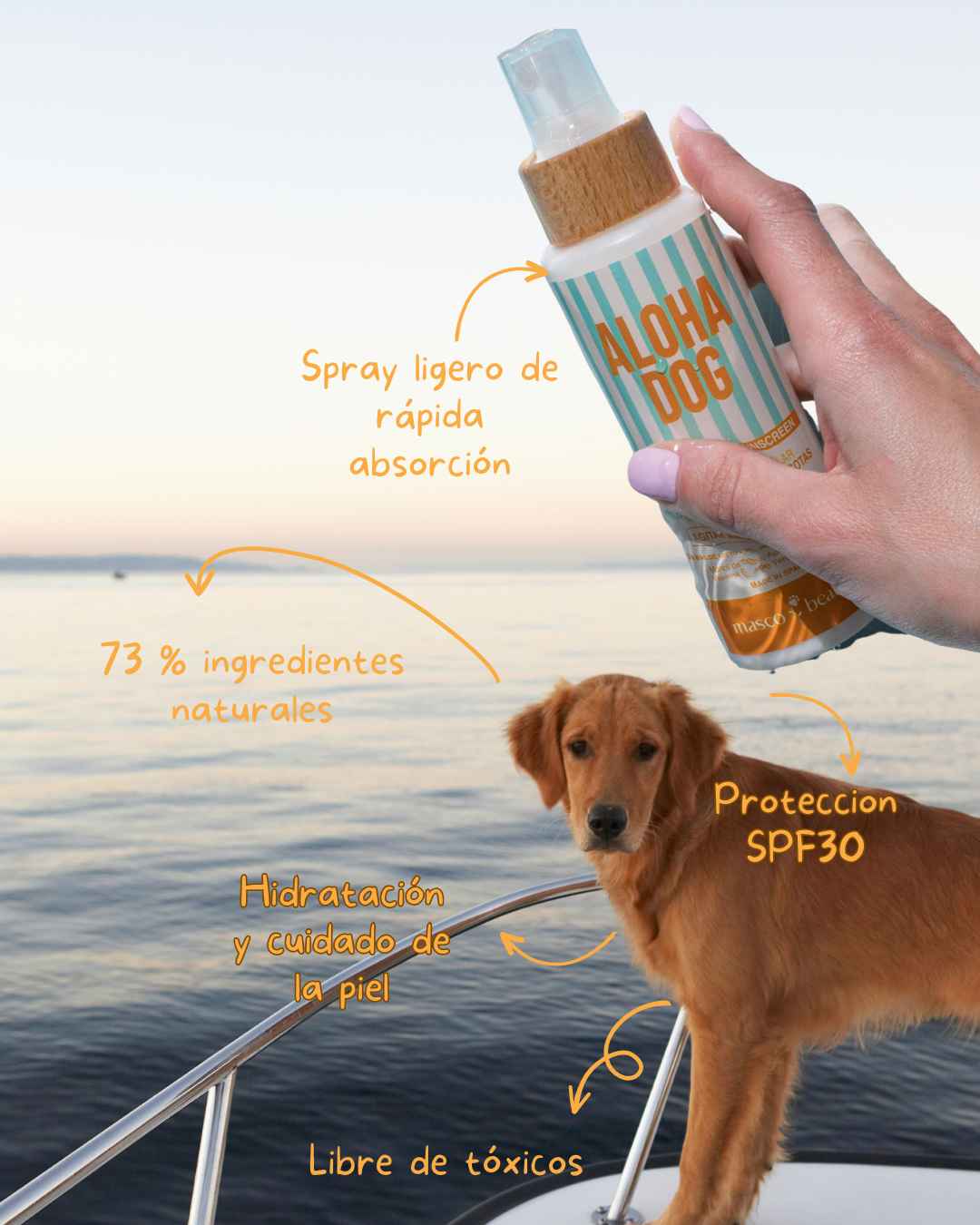 ALOHA DOG "Protector solar natural para mascotas"