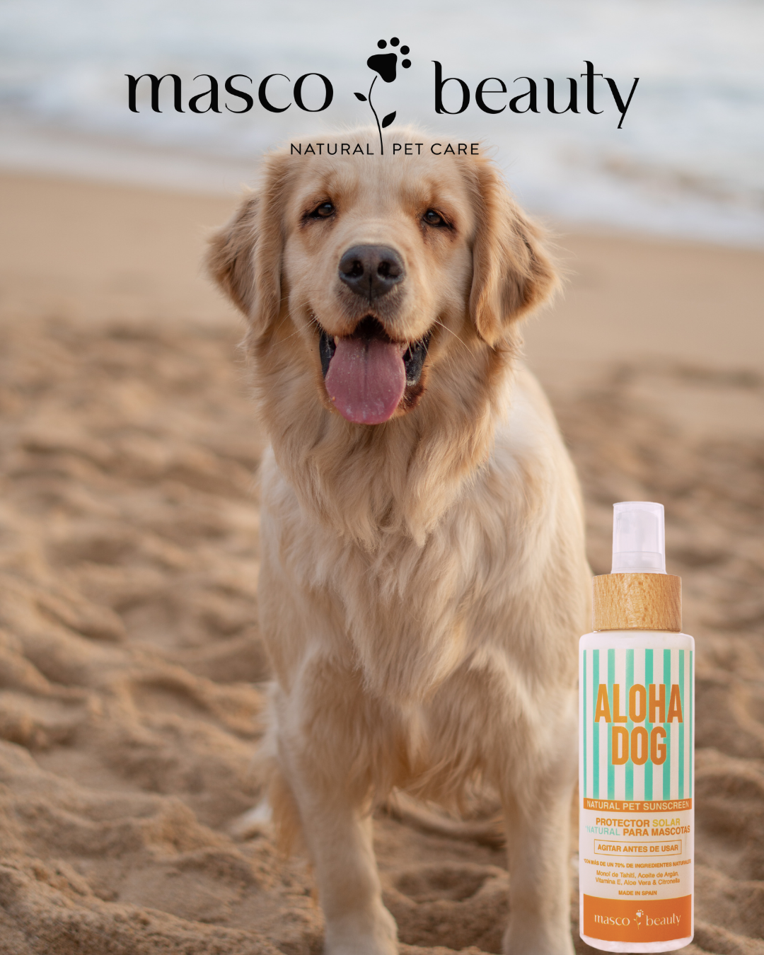 ALOHA DOG "Protector solar natural para mascotas"