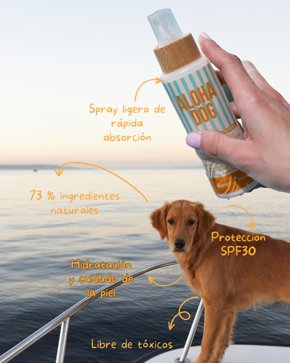 ALOHA DOG "Protector solar natural para mascotas"